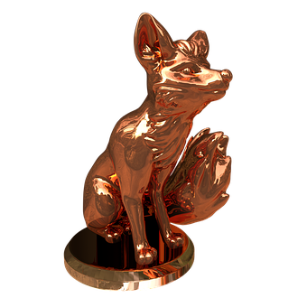 Free Fox Statuette illustration and picture