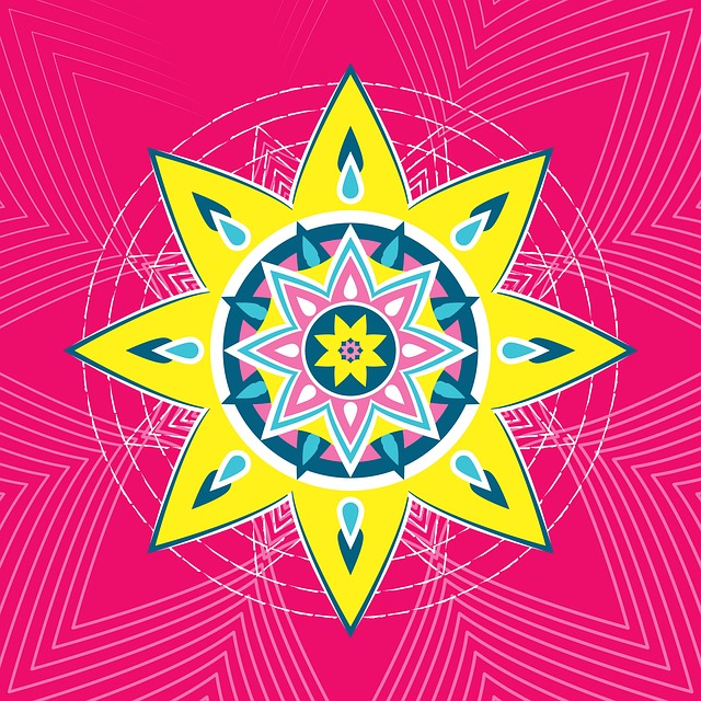 Free abstract digital artwork line art stencil geometric circle shape illustration