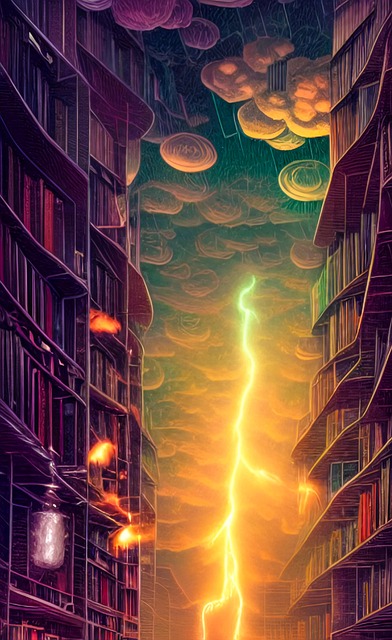 Free books reading bookshelf illustration