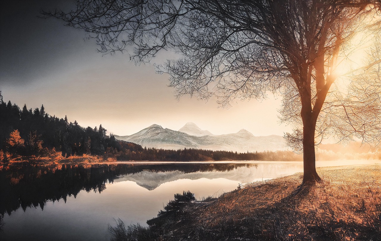 Lake - free online jigsaw puzzle photo