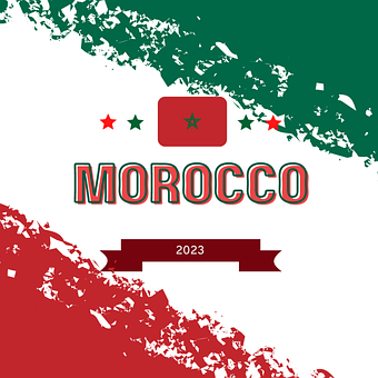Flag, Marokkos Flag, Marokko
