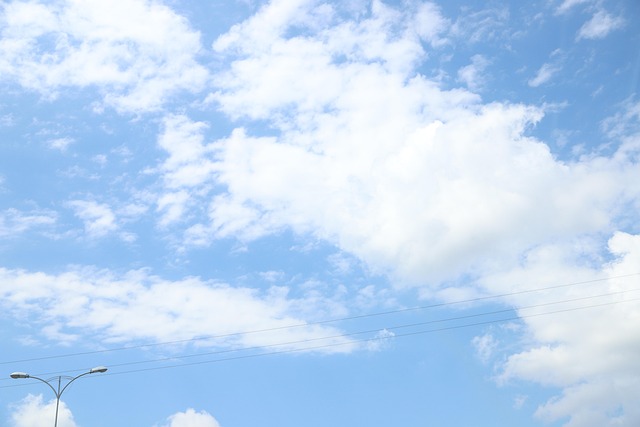 Free Sky Lamppost photo and picture