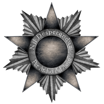 Insignia, Metal, Estrella, Pegatina