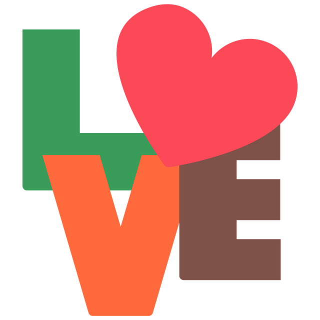 Free love valentine letters illustration