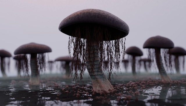 Download free HD stock image of Mushrooms Vegetation Free mushrooms vegetation nature illustration