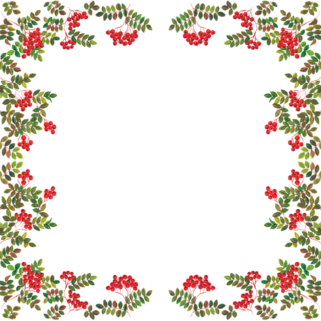 Download free HD stock image of Rowan Berries Frame Free rowan berries frame border vector