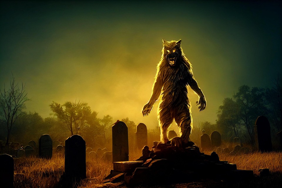 Download Werewolf, Werewolves, Graveyard. Royalty-Free Stock ...