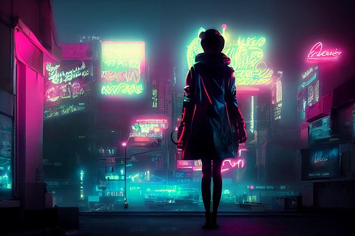 Tehnologie, Drum, Femeie, Cyberpunk