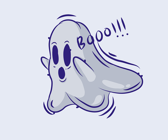 Free cartoon ghost halloween illustration