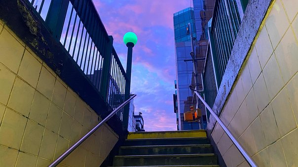 U-Bahn, Nyc, New York, Früher Morgen