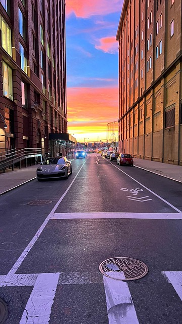Sonnenuntergang, Manhattan, New York