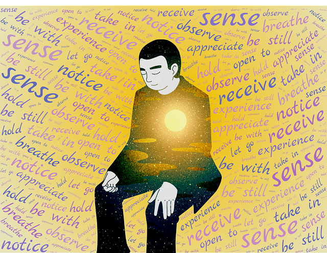 Free meditation reflection contemplation illustration