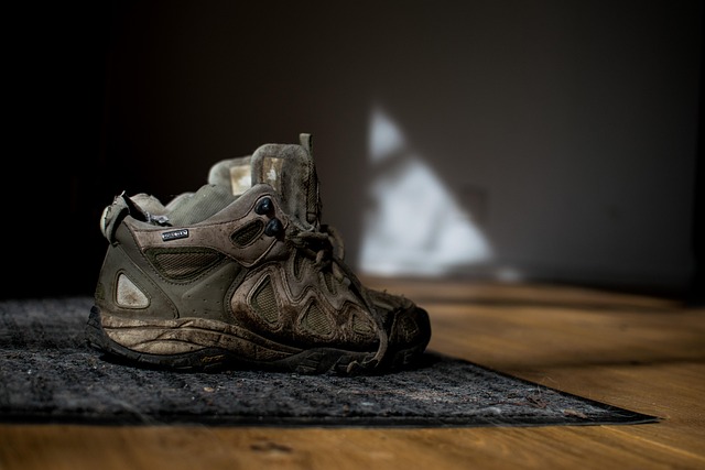 Schuh, Wanderschuh, Alt, Gebraucht