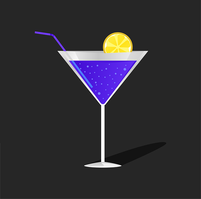 Free drink alcohol lemon vector