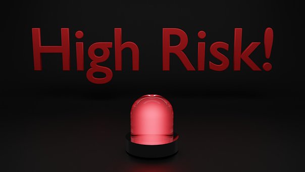 Hoch, Risiko, Achtung, Rot, Licht