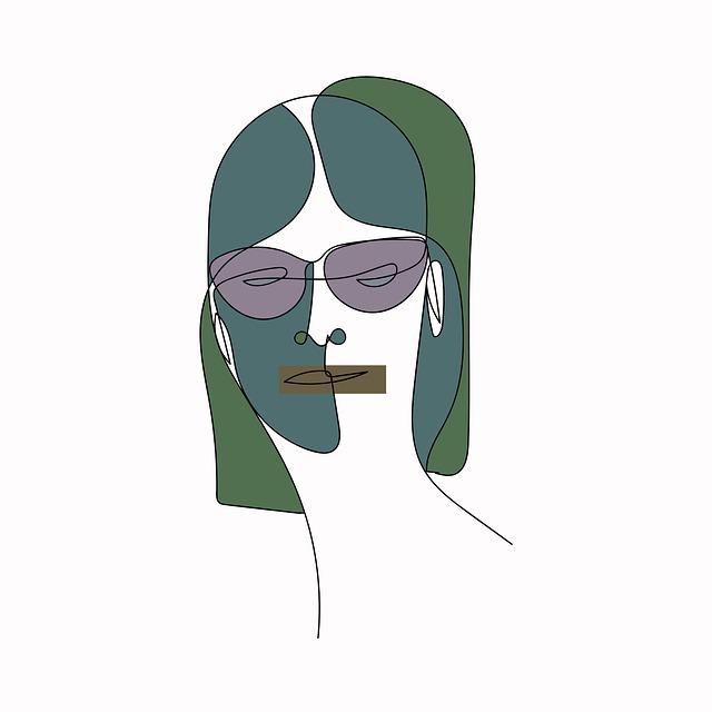 Download free HD stock image of Woman Face Free woman face glasses illustration