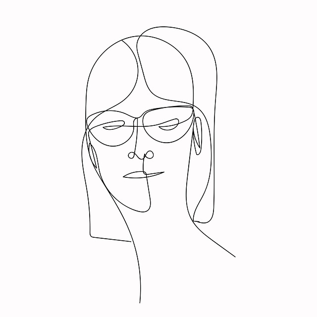 Download free HD stock image of Woman Face Free woman face glasses illustration