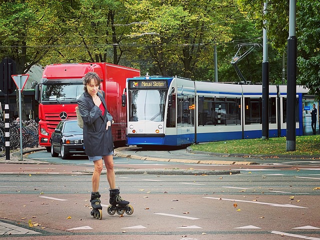 Rulleskøjter, Amsterdam, Trafik, By