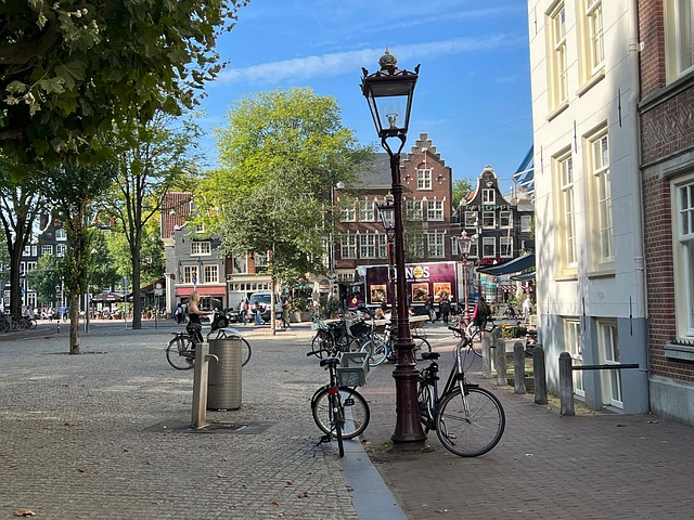 Cykel, Amsterdam, Holland, Gadebilledet