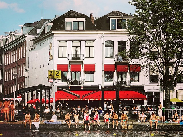 Sommer, Amsterdam, Kaj, Vand, Ajax