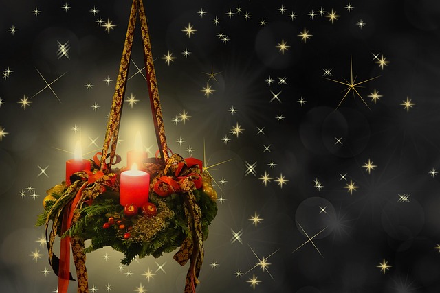 Vermont Christmas Company - Set Di 4 Candele Avvento - 3 Blu E 1 Rosa - Lunga Combustione - 25,4 Cm