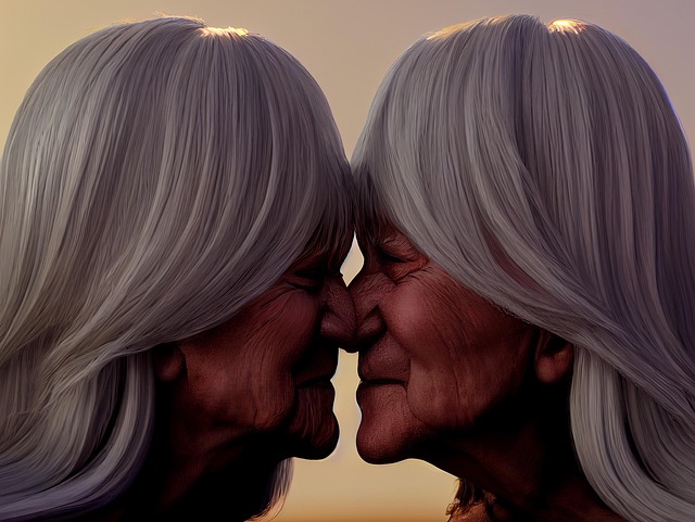 Download free HD stock image of Couple Elderly Free couple elderly love illustration