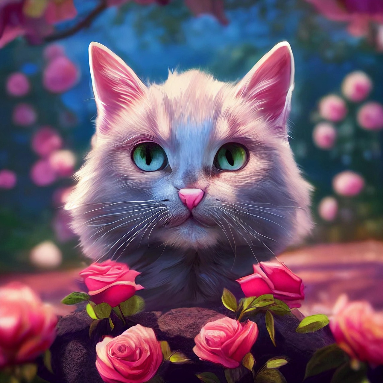 30,000+ Free Cat With Roses & Cat Images - Pixabay