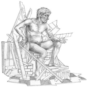 Free Men Ruins illustration and picture