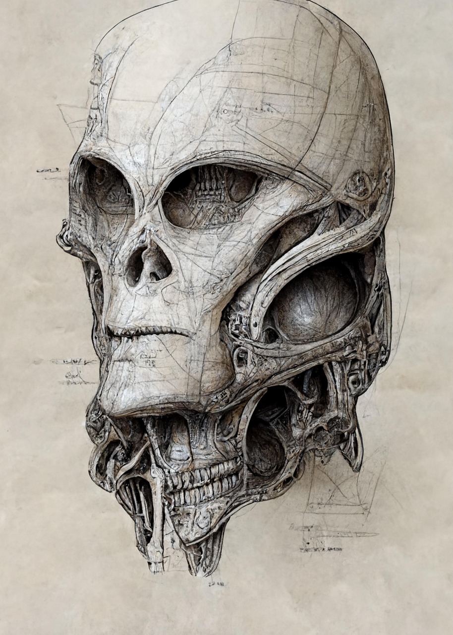 Download Skull, Alien, Design. Royalty-Free Stock Illustration Image ...
