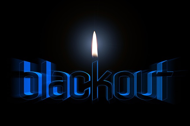 Free blackout power failure energy illustration