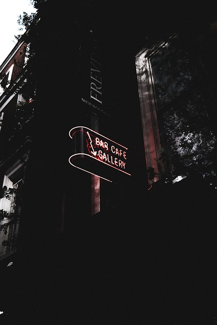 Free Bar Cafe Signage photo and picture