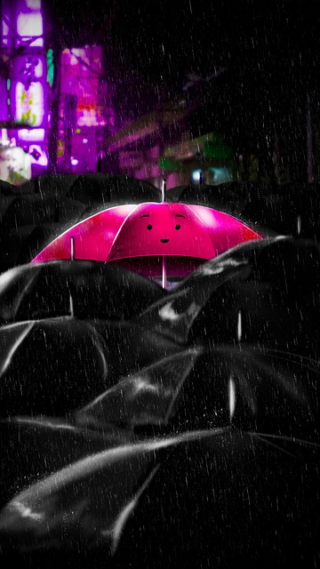 Free pink rain nature illustration
