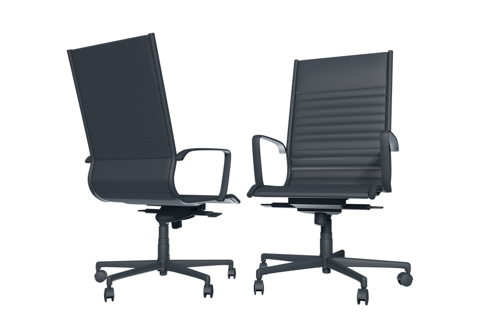 Download Office Chairs, Chairs, 3D Render. RoyaltyFree Stock