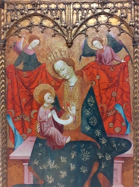 Arte Sacro, Virgen, Niño Jesús, Gótico