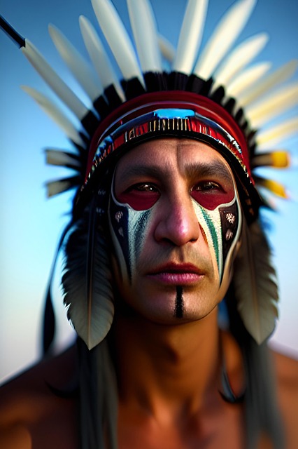 Free generated man native american illustration