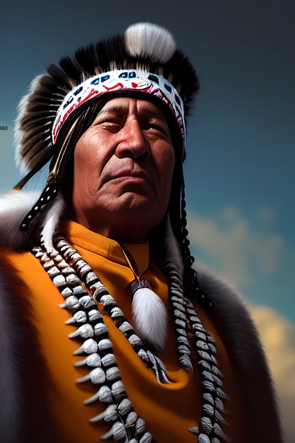 Free generated man native american illustration