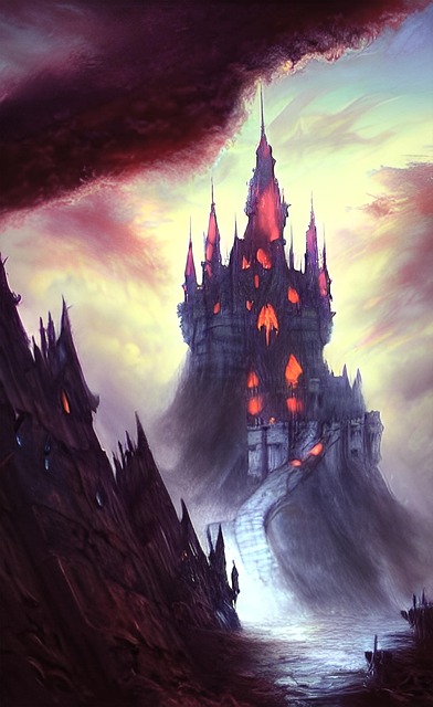 Free castle gothic fantasy illustration