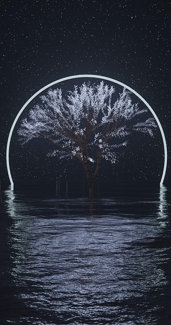 Baum, Raum, Stern, Wasser, Wunderbar