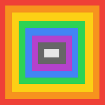 Free Rainbow Square illustration and picture