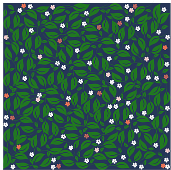 Free Leaves Flowers illustration and picture