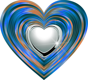 Free Silver Heart illustration and picture
