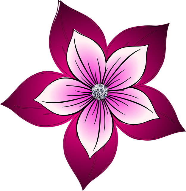 Free Diamond Petals illustration and picture