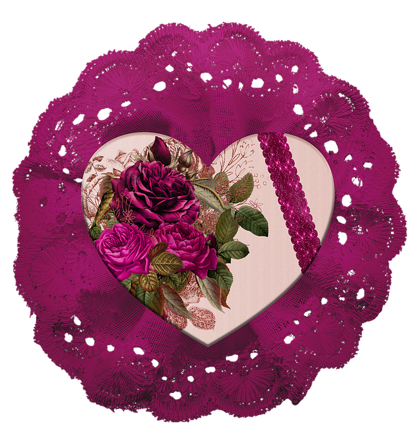 Free Heart Floral illustration and picture