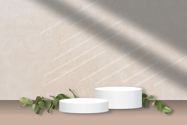 Free podium presentation product presentation illustration