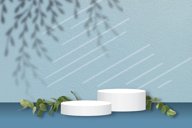 Free podium presentation product presentation illustration