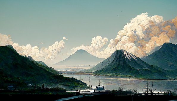 Free Painting River illustration and picture