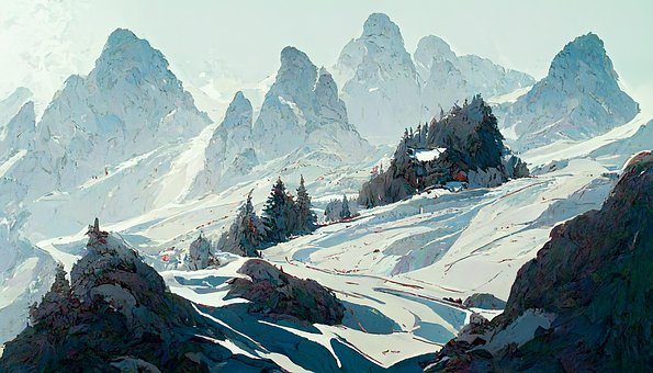 Free Painting River illustration and picture