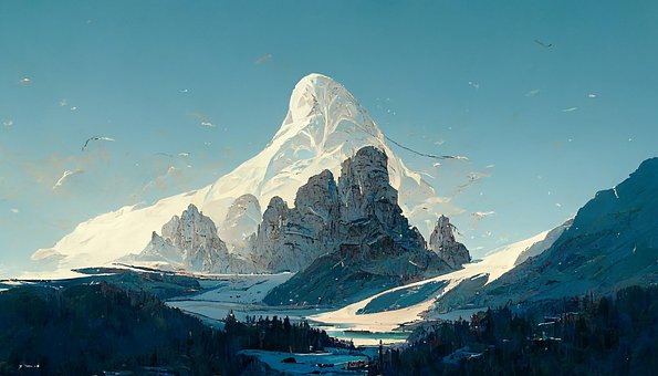 Free Painting River illustration and picture