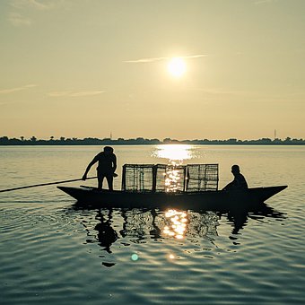 Free Sunset Boat photo and picture