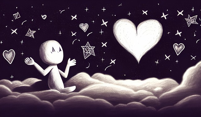 Free happy stars love illustration